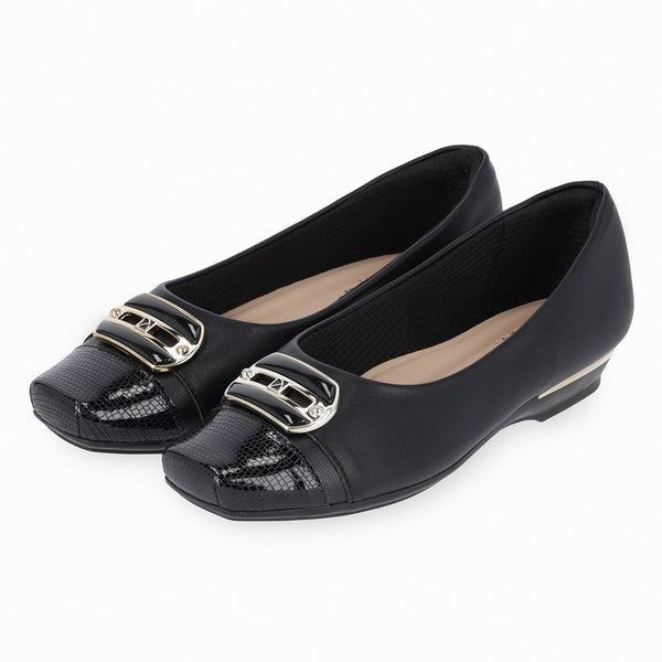 CONFORT BUNIONS FLAT SHOES MAXI TERAPY BLACK PICCADILLY