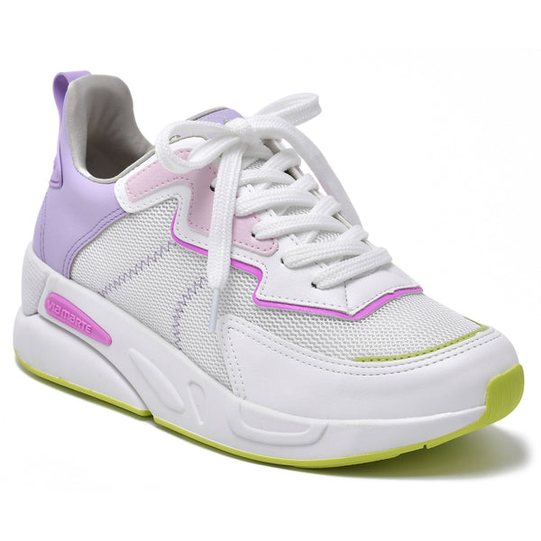 TENNIS SHOES SNEAKERS WHITE/LILAC/GREEN
