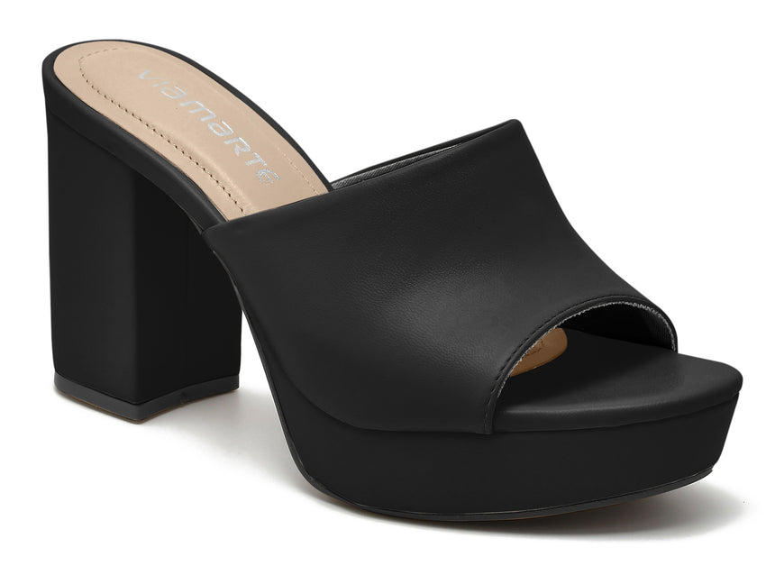 CLOGS PLATFORM BLACK NAPA TURIM VIA MARTE