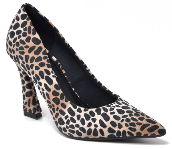 MID STILETTO PUMP LEOPARD PRINT VIA MARTE