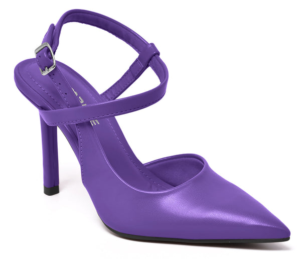 MID STILETTO PUMPS PURPLE VERNIZ VIA MARTE