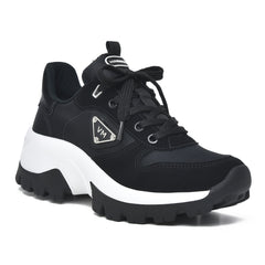 TENNIS SHOES WEDGES SNEAKER BLACK VIA MARTE