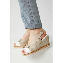 MID WEDGES SANDALS CREM /MARFIM PICCADILLY