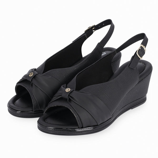 MID WEDGES SANDALS BLACK PICCADILLY
