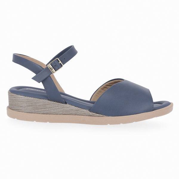 MID WEDGES SANDALS NAVY BLUE PICCADILLY