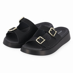 FLAT SANDALS BLACK PICCADILLY