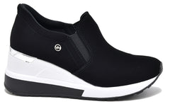 TENNIS SHOES WEDGES SNEAKER BLACK VIA MARTE