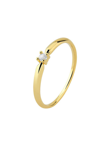 18K GOLD PLATED ZIRCONI RING 19