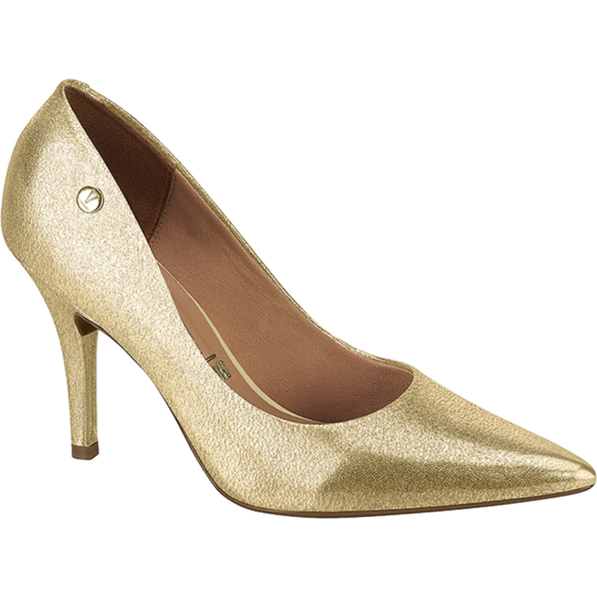 HIGH STILLETO PUMP METALLIC GOLDEN VIZZANO