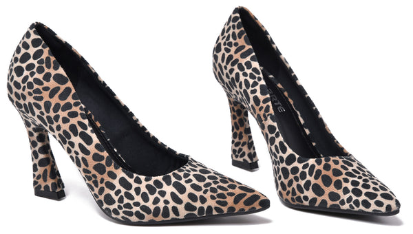 MID STILETTO PUMP LEOPARD PRINT VIA MARTE