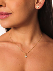 18K GOLD PLATED NECKLACE AND EARRING SET