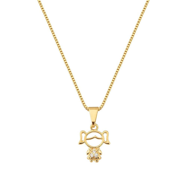 18K GOLD PLATED NECKLACE GIRL