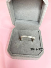 925 Silver Square Zirconi Stone Ring