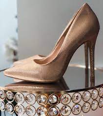 HIGH STILLETO PUMP METALLIC GOLDEN VIZZANO