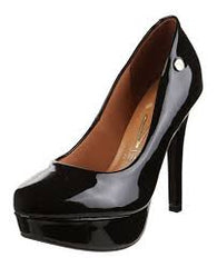 HIGH HEEL PLATAFORM STILLETO PUMP BLACK SHINE VIZZANO