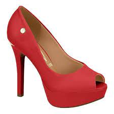 HIGH HEEL PLATAFORM STILLETO PUMP RED  VIZZANO