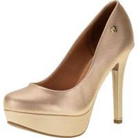 HIGH HEEL PLATAFORM STILLETO PUMP GOLDEN VIZZANO