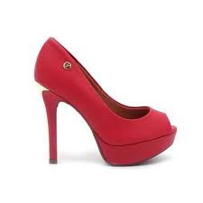 HIGH HEEL PLATAFORM STILLETO PUMP RED  VIZZANO