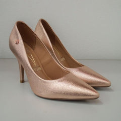 HIGH STILLETO PUMP METALLIC GOLDEN VIZZANO